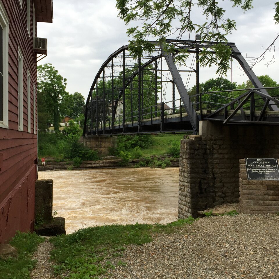 Flood water war eagle creek flood