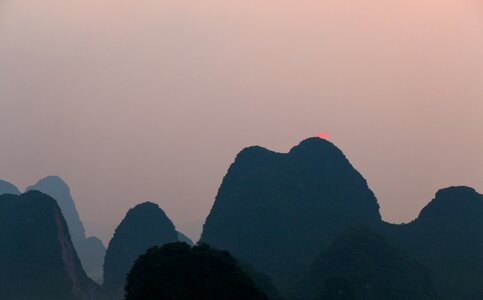 Mountain twilight profile