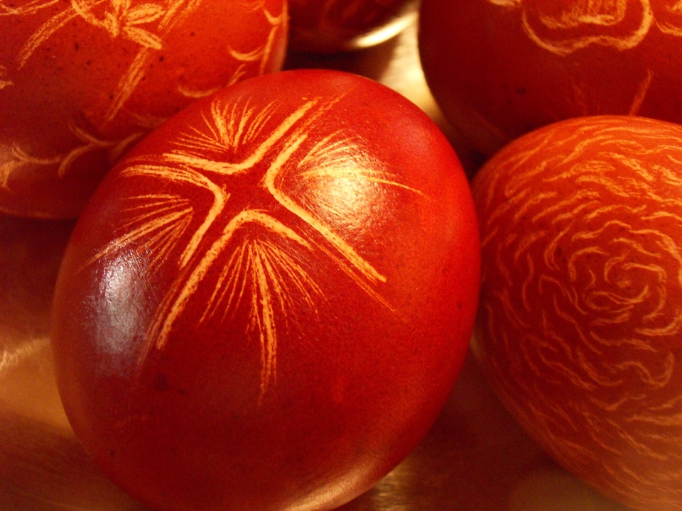 Easter egg traditional handmade