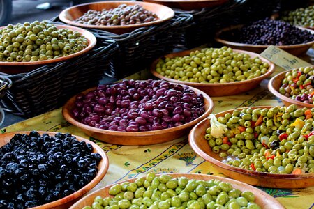 Mediterranean food presentation photo