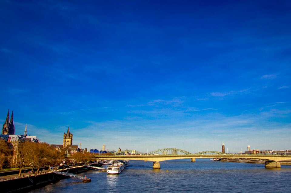 River blue landscape