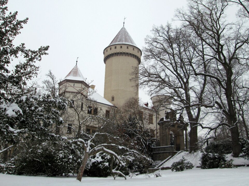 Snow castle frost