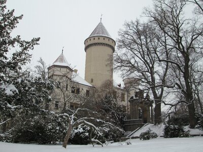 Snow castle frost
