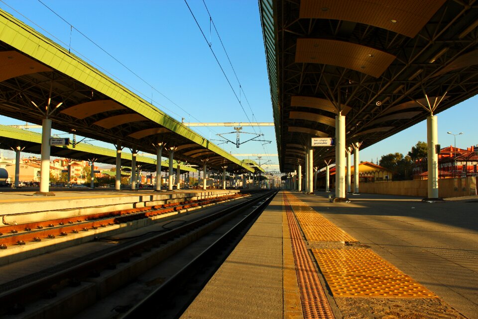 Konya station high-speed train station morning