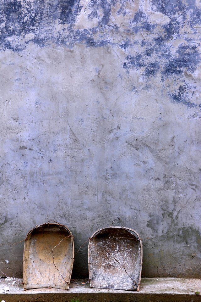 Dustpan in rural areas white walls