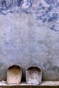 Dustpan in rural areas white walls