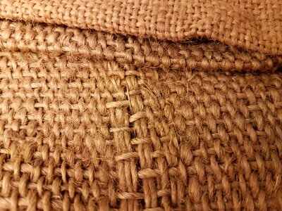 Jute bag structure bag photo