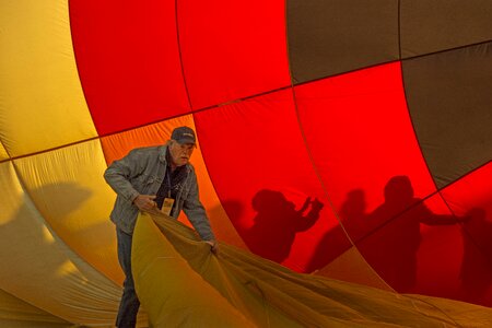 Air balloon fire preparation