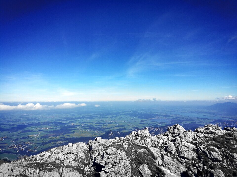 Blue clouds hiking