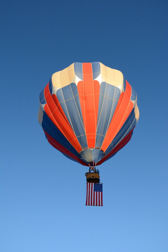 In sky flag american