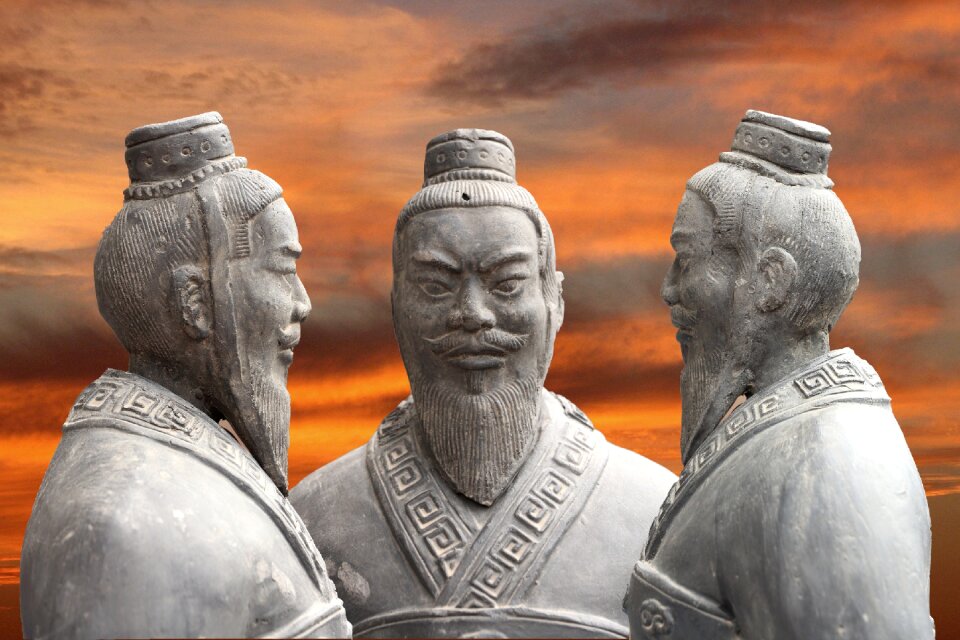 Figure soldier clay figures