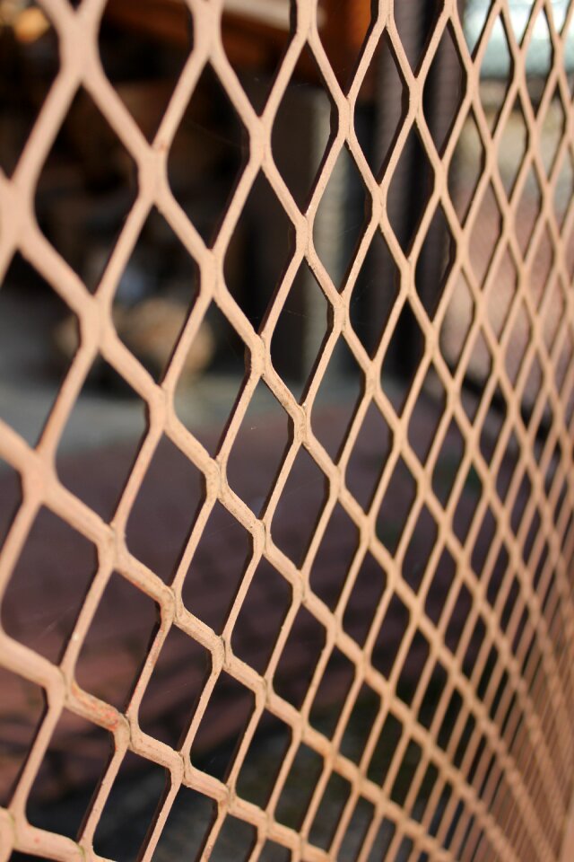 Iron fence mesh