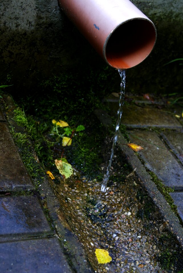 Outflow sewage channel