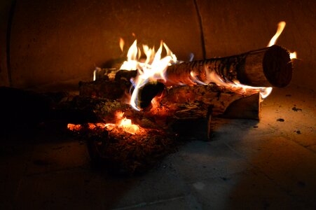 Coal wood wood burning stove photo