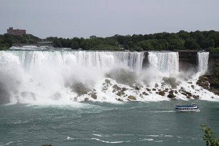 Mist gray waterfall photo