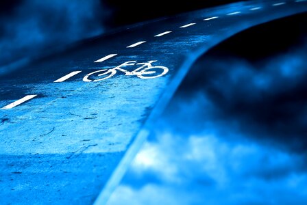 Hiking trail alley cycle path photo