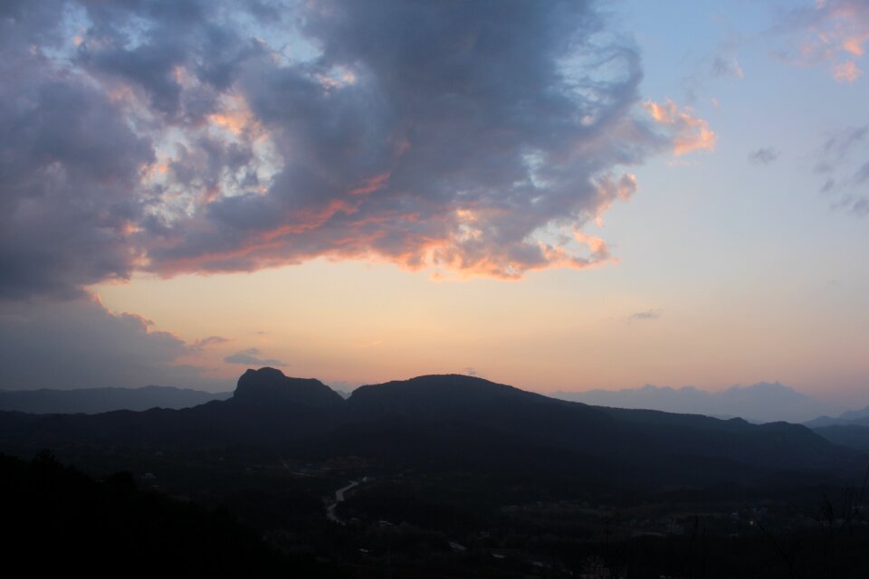 The world's first buddha sunset rainy day