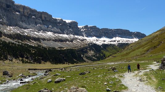Pyrenees valley of ordesa nature