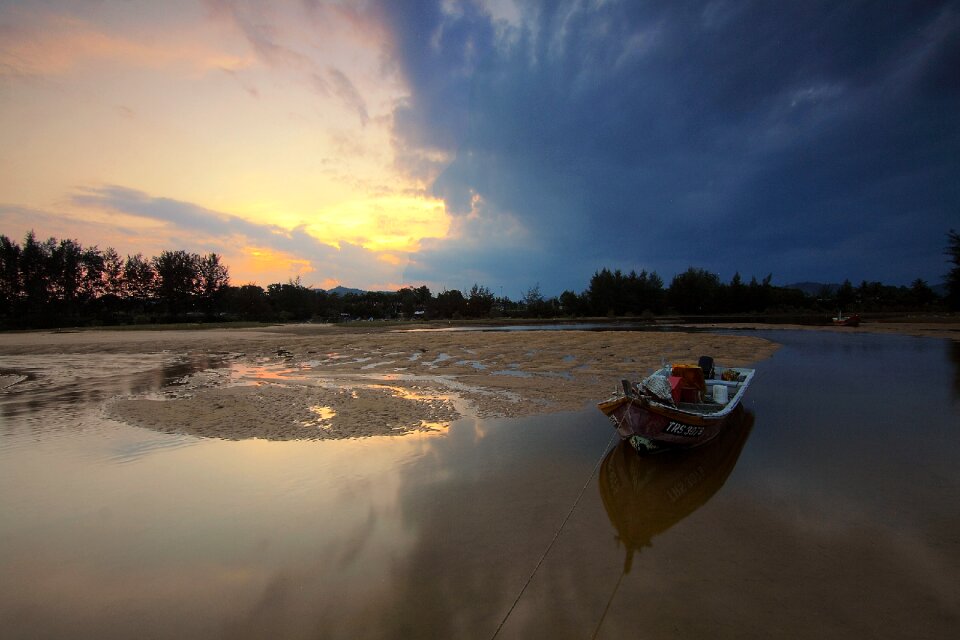 Beach outdoors evening