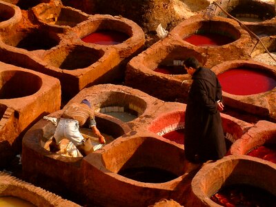 Old colorful moroccan photo