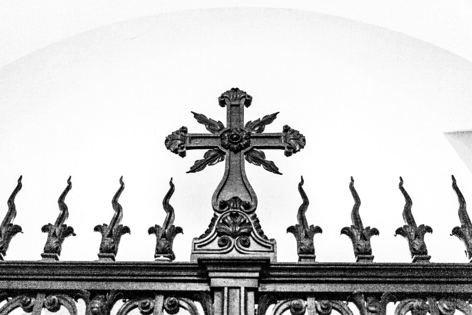 Decorative entrance church