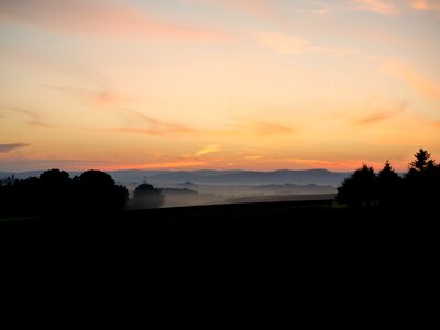 Morning horizon wide photo