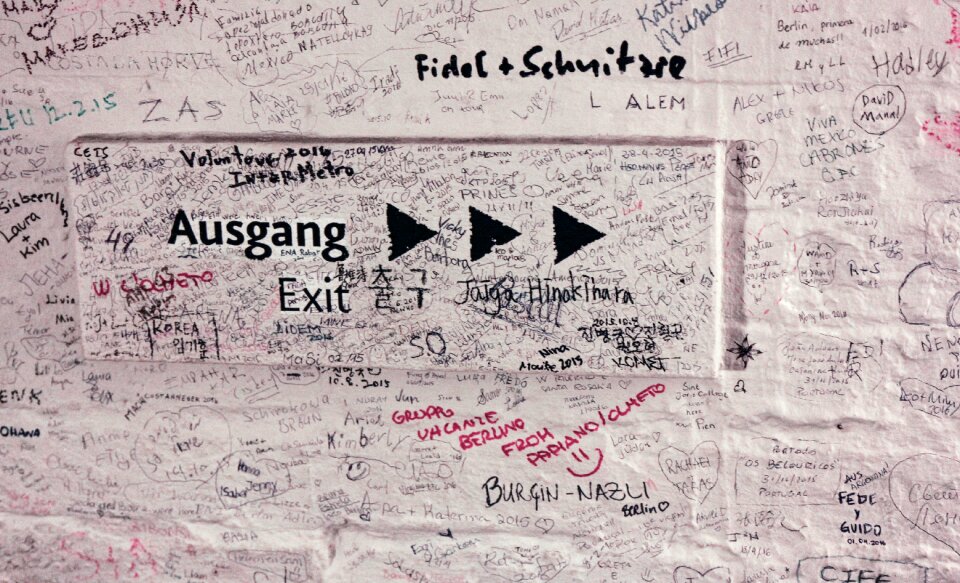 Written vandalism german photo