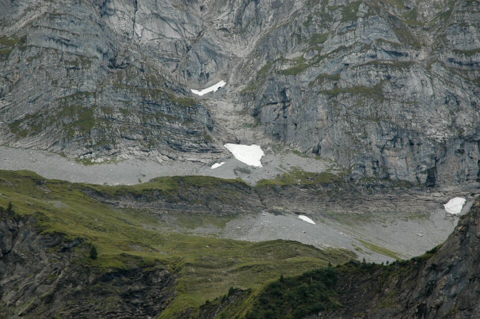 Rock snowfield solid