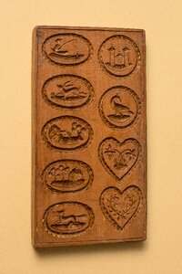 Baking dish christmas cookies wood form