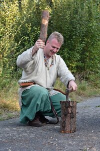 Wood block throb stump