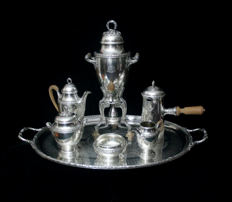 Black tea black table black vintage