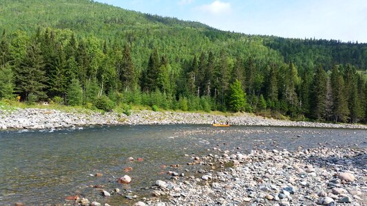 Canoeing canadian river