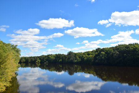 River landscape blue photo