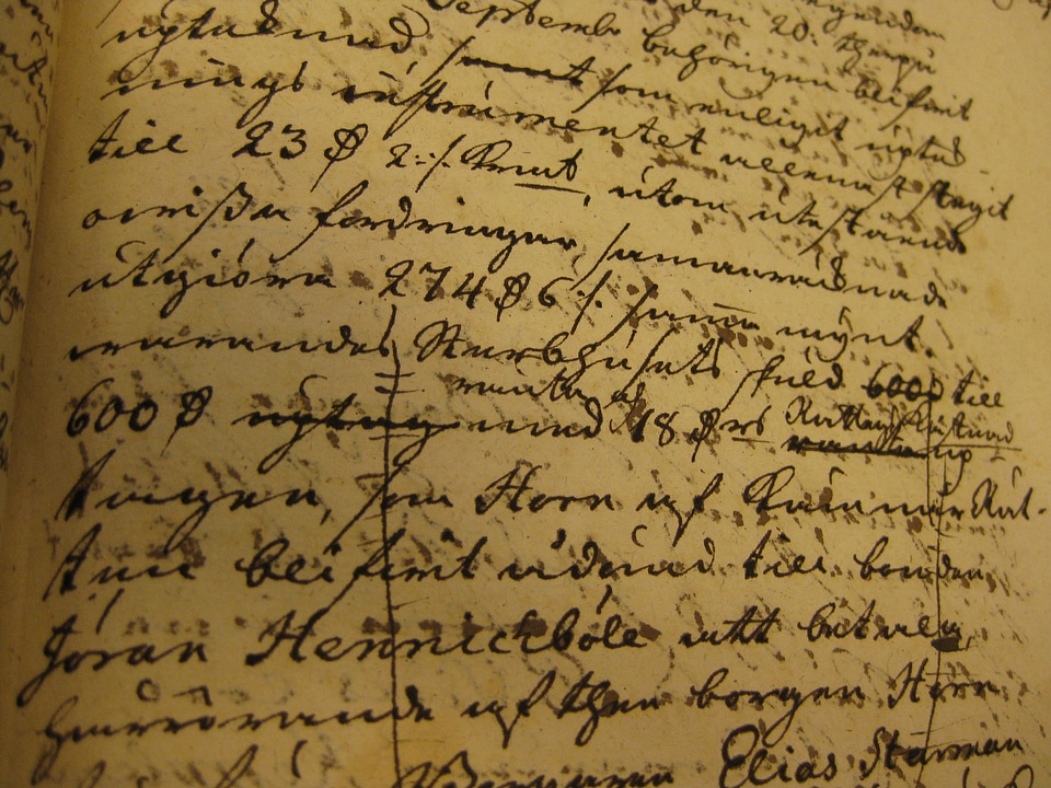 Swedish history lettering