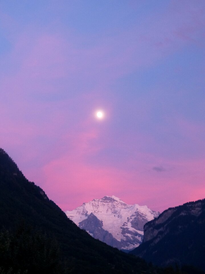 Mountains landscape snow
