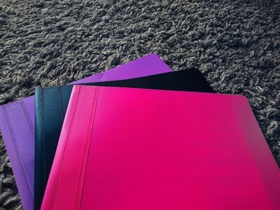 School portfolio school supplies