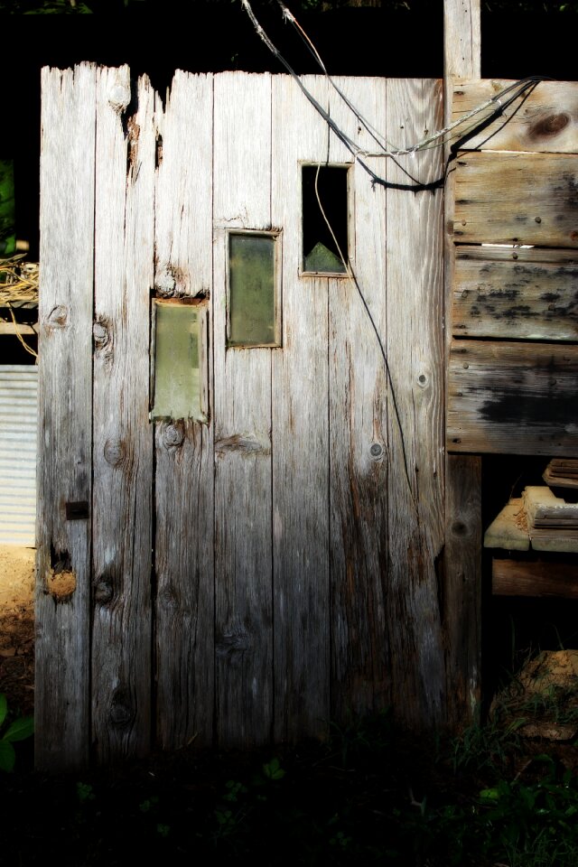 Antique entrance wood