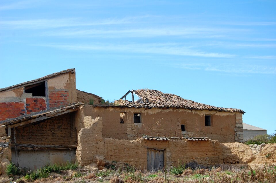House building ruins