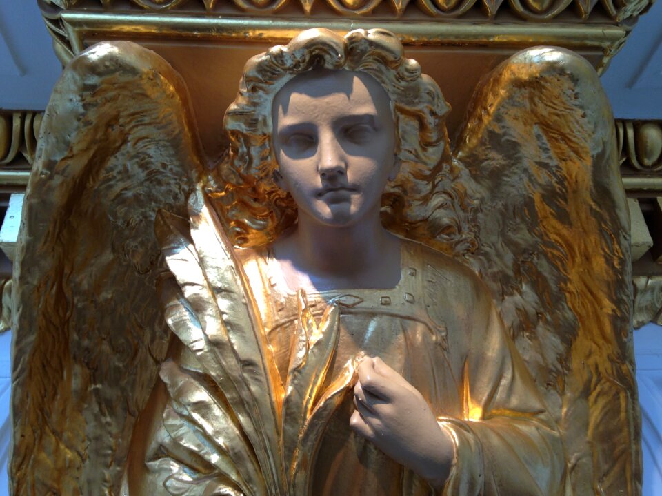 Gold brown angel