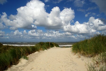 Coast path sand