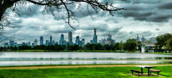 Water panorama cityscape