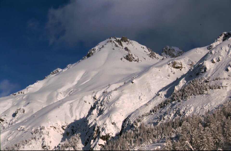 Snow alps winter landscape