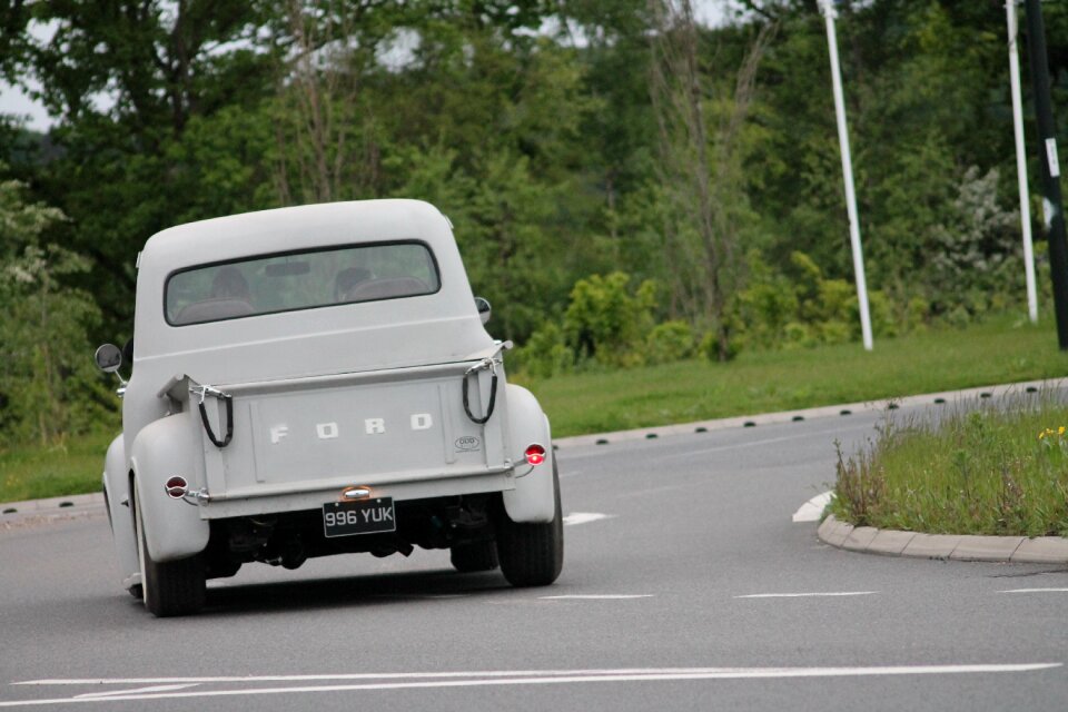 Van motor car on road