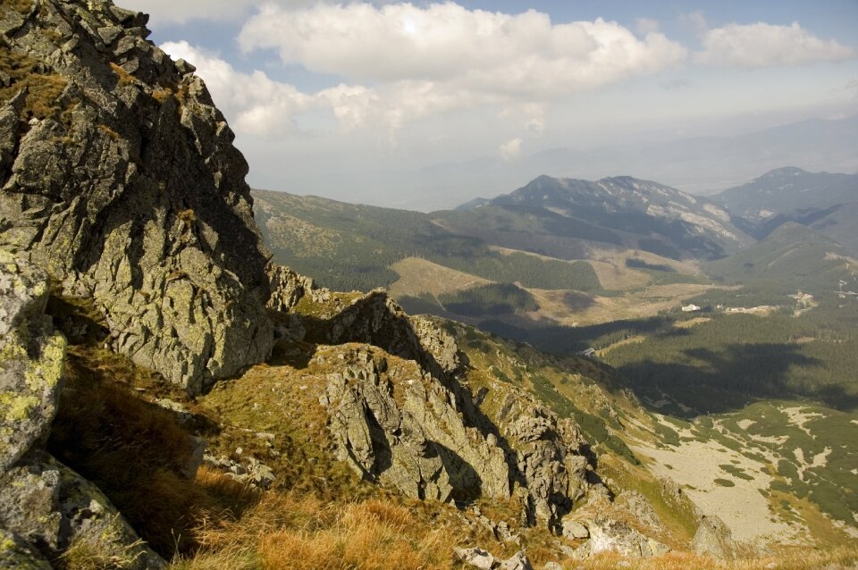 Rock peak sky photo