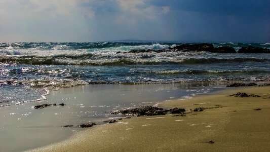 Beach autumn season