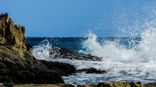 Beach nature spray photo