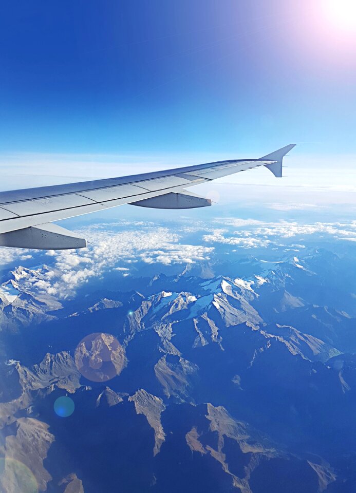 Flyer flight from above