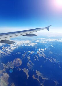 Flyer flight from above