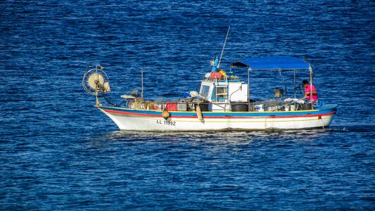 Blue fisherman cyprus photo