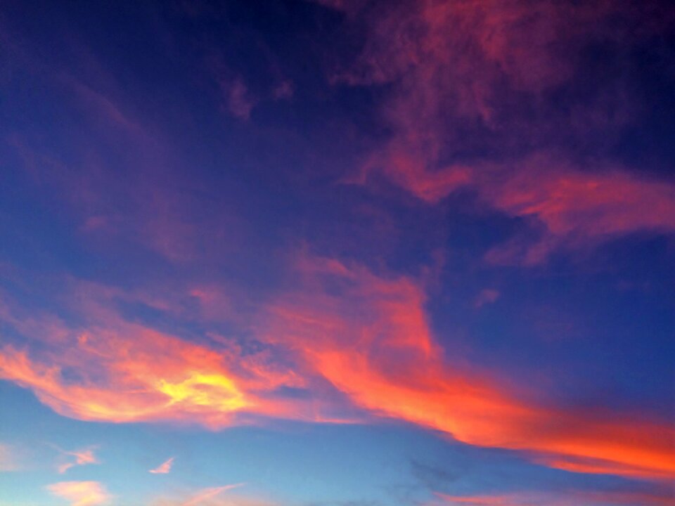 Rosy cloud cloud autumn